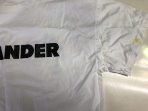 JIL SANDER （ ジルサンダー ） Tシャツ カレーの染み抜き 